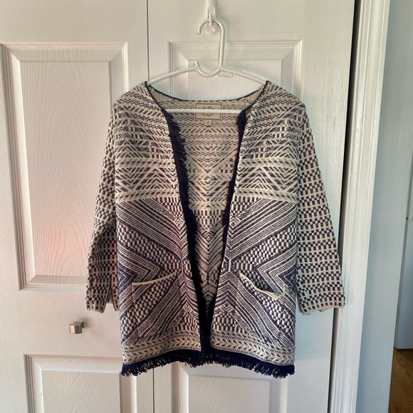 Lucky Brand Cardigan With Fringe - Picture 1 of 7